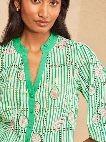 Camicia da donna di love & roses in verde