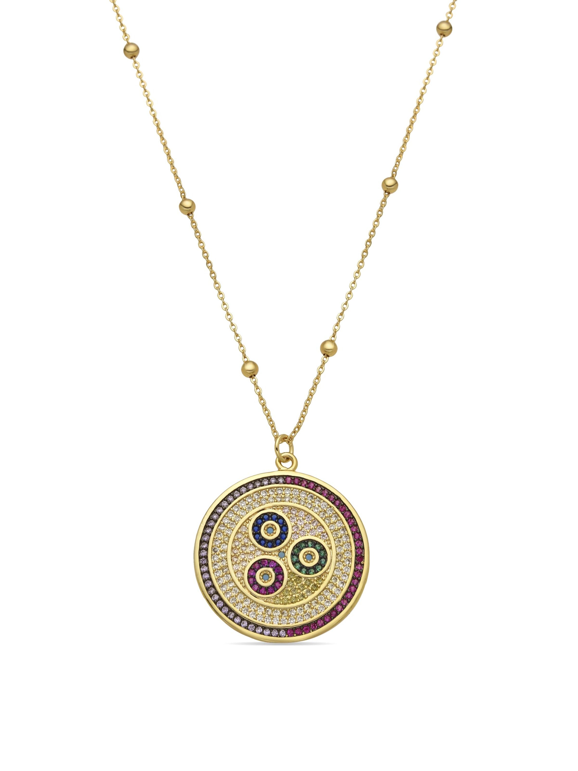 Luxenter Kette 'Purma'‌‌‌‌‌‌‌‌‌‌ in Mischfarben: Vorderseite