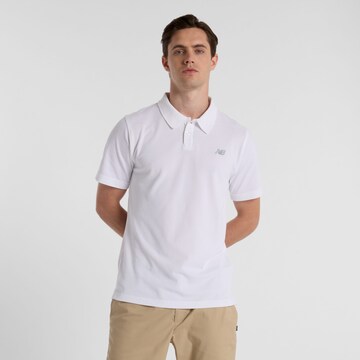 new balance Poloshirt in Weiß: Vorderseite