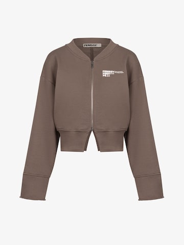 Sweat-shirt FEMSSY en gris : devant