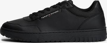 TOMMY HILFIGER Sneakers 'Basket Core' in Black: front