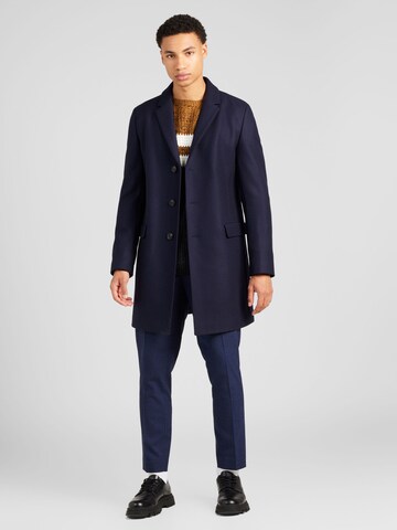 HUGO Between-Seasons Coat 'Migor' in Blue