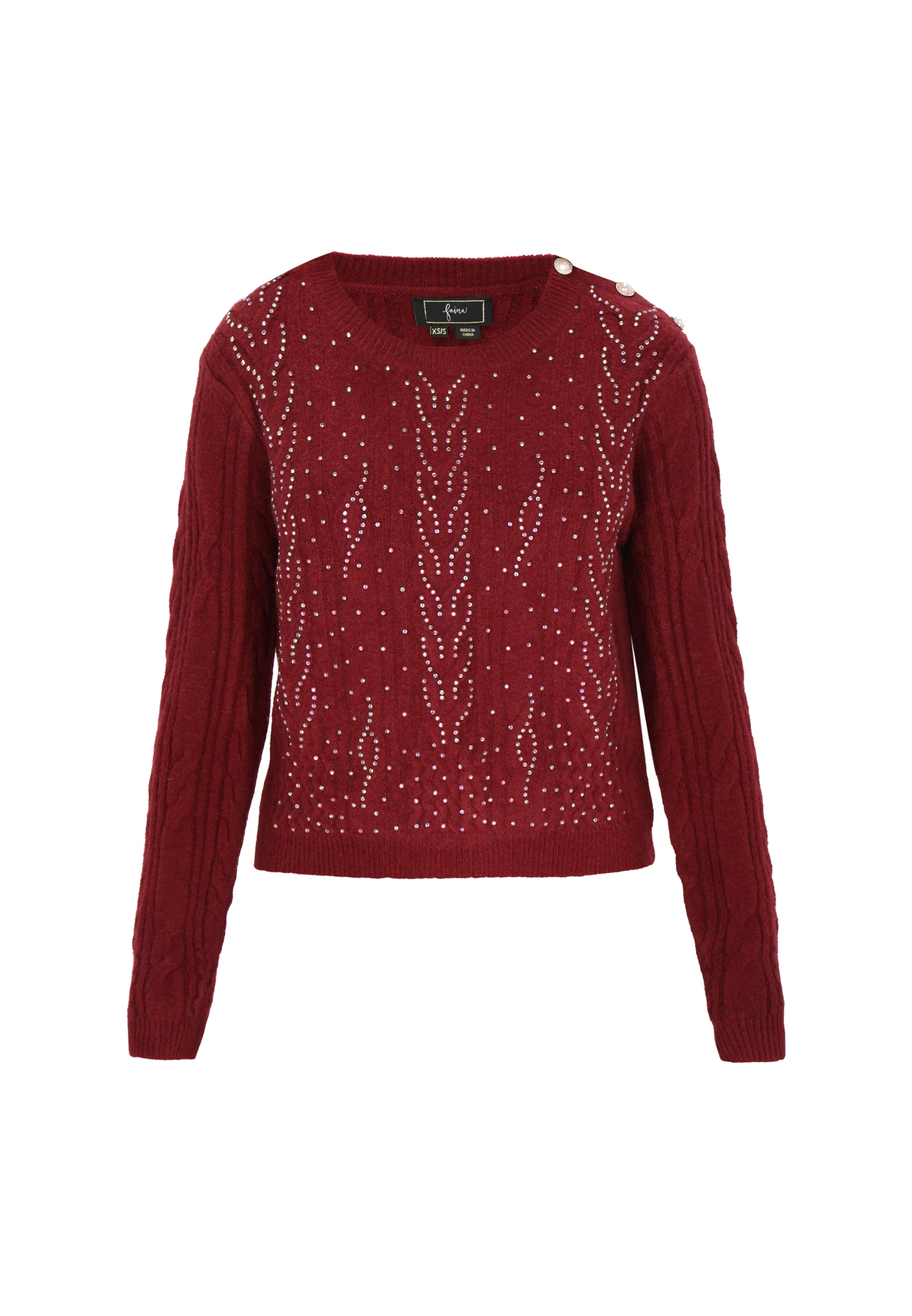 faina - Pullover em vermelho: frente