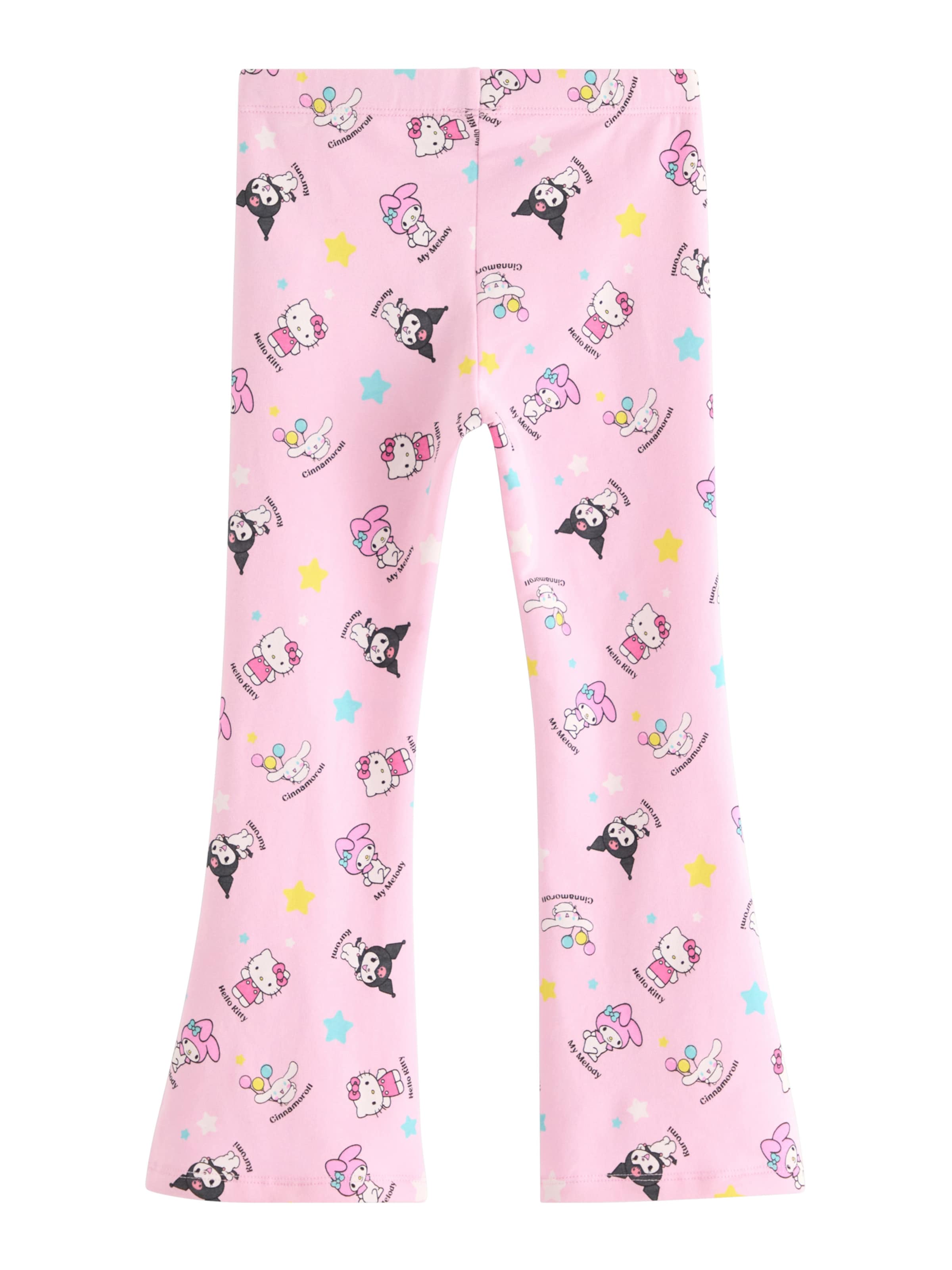 Lindex Flared Leggings 'Hello Kitty' in Pink