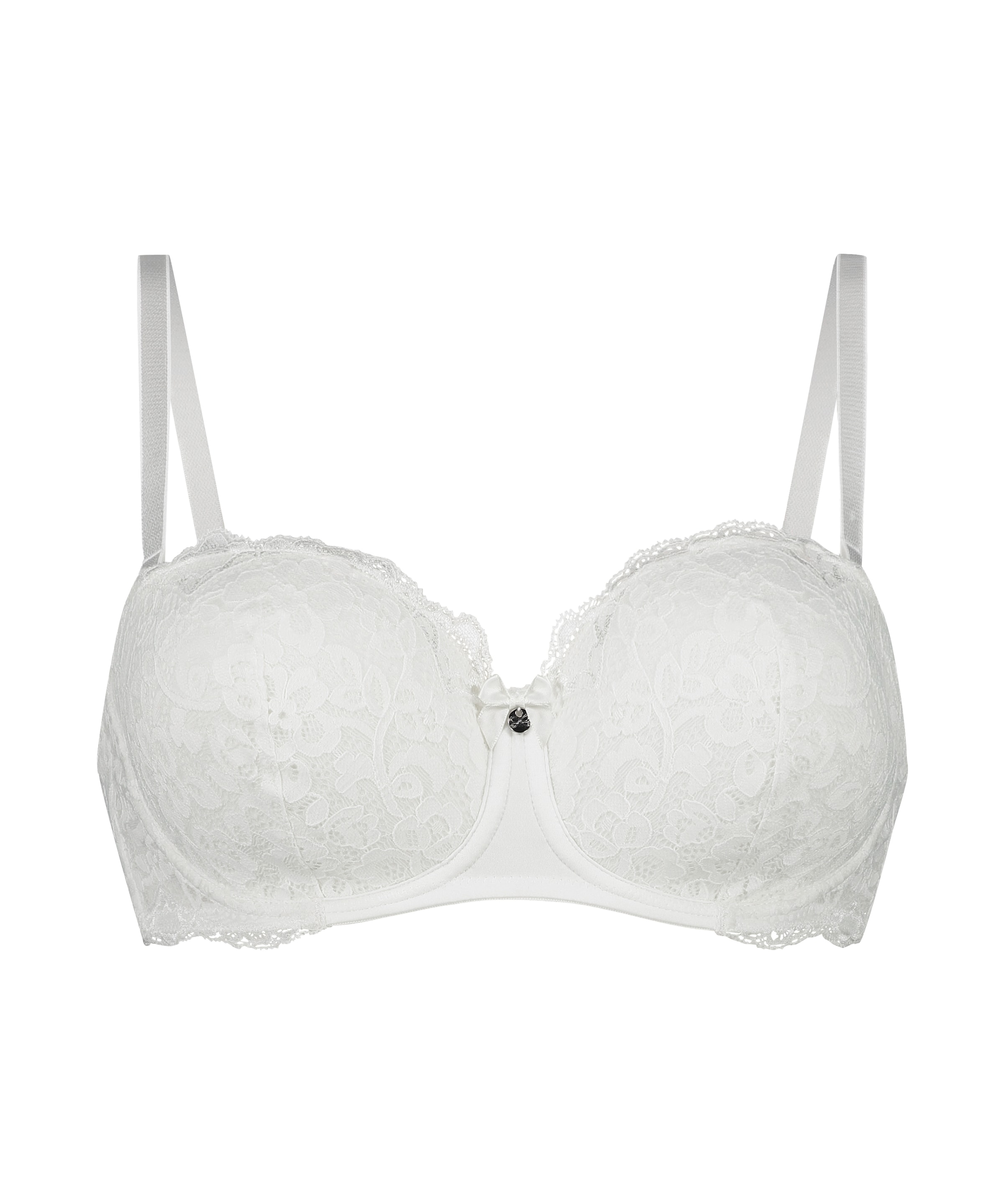 Hunkemöller Balconette BH 'Marine' in Weiß: Vorderseite