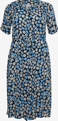 KAFFE CURVE Sukienka 'Tiri' w kolorze niebieski: przód