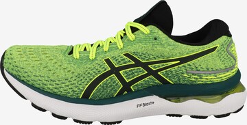 Chaussure de course ' Nimbus 24 ' ASICS en jaune : devant