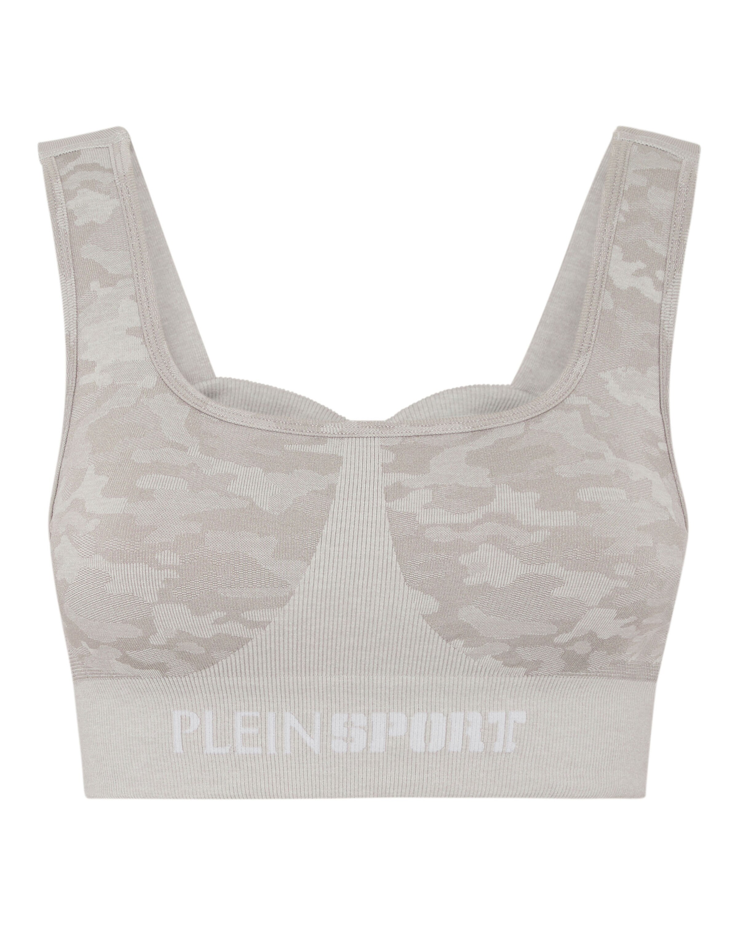 Plein Sport - Sujetador deportivo en gris: frente