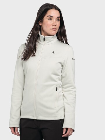Schöffel Functionele fleece jas ' Pine' in Wit: voorkant