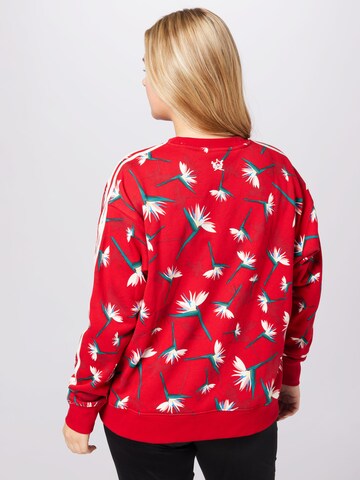 ADIDAS ORIGINALS - Sweatshirt 'Thebe Magugu Crew ' em vermelho