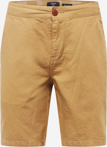 Superdry Regular Chino 'Cali' in Bruin: voorkant