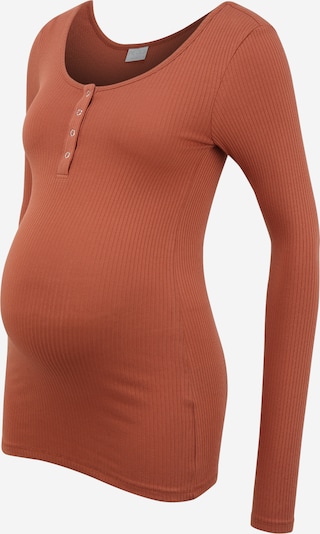 Pieces Maternity Shirt 'Kitte' in rostbraun, Produktansicht