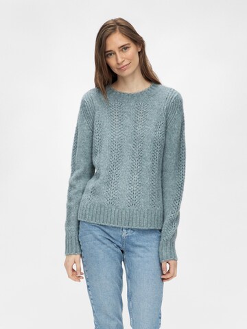 PIECES Pullover 'Bibi' in Grau: Vorderseite