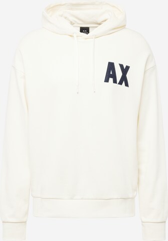 ARMANI EXCHANGE Sweatshirt in White: front