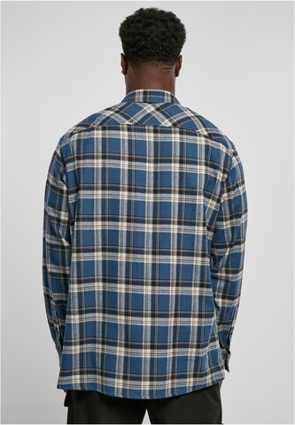 Urban Classics Regular fit Button Up Shirt 'Lake' in Blue