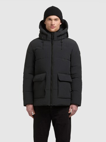 khujo Winterjacke 'Caspar' in Grau: Vorderseite