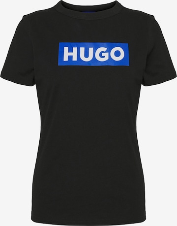 HUGO Póló 'Classic' - fekete: elől