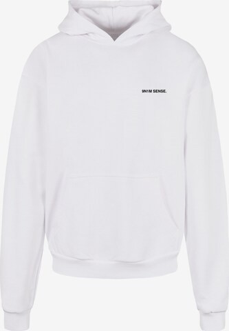 9N1M SENSE Sweatshirt 'Star' in White: front