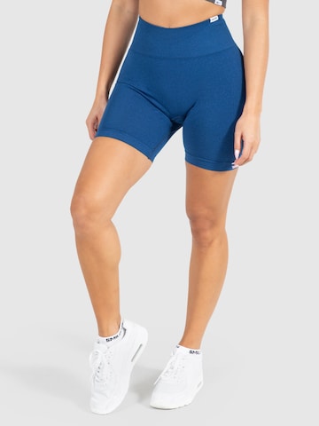 Smilodox Skinny Sportbroek 'Amaze Pro' in Blauw: voorkant