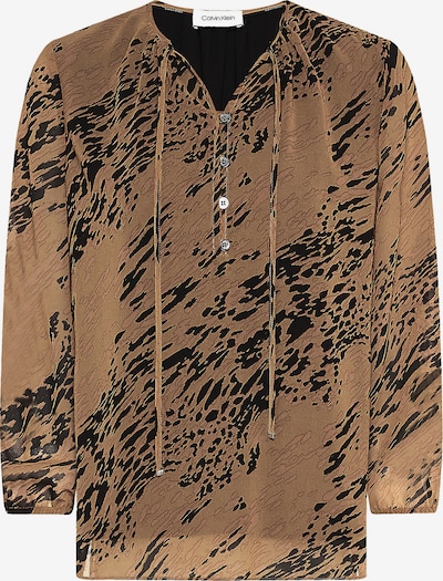 Calvin Klein Bluse in braun / schwarz, Produktansicht