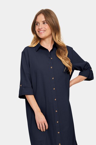 SAINT TROPEZ Shirt dress 'Zalinda' in Blue