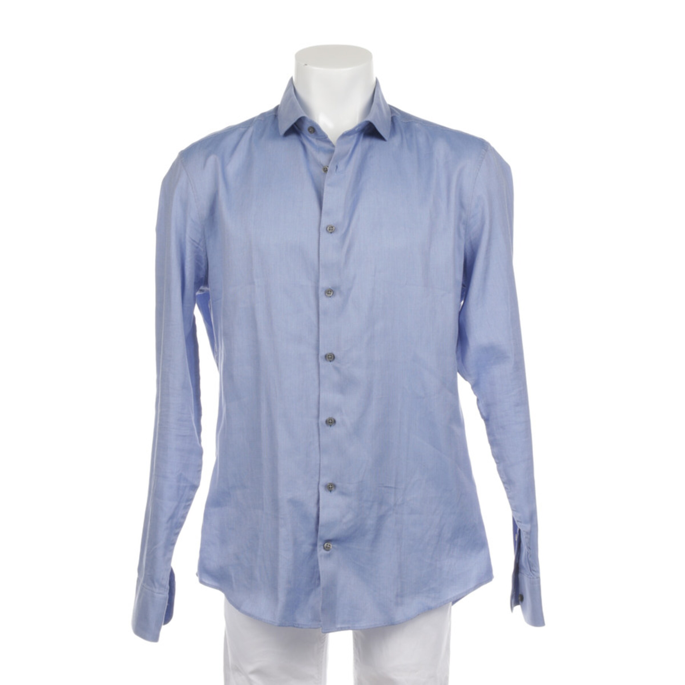 DRYKORN Button Up Shirt in XS in Blue: front