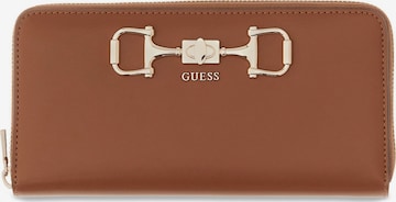 GUESS Portemonnaie 'Janie' in Braun: Vorderseite