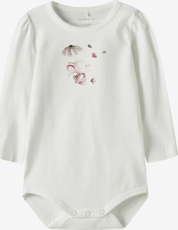 NAME IT Potkuhousut/body 'NBFLOTUS' värissä valkoinen: etupuoli
