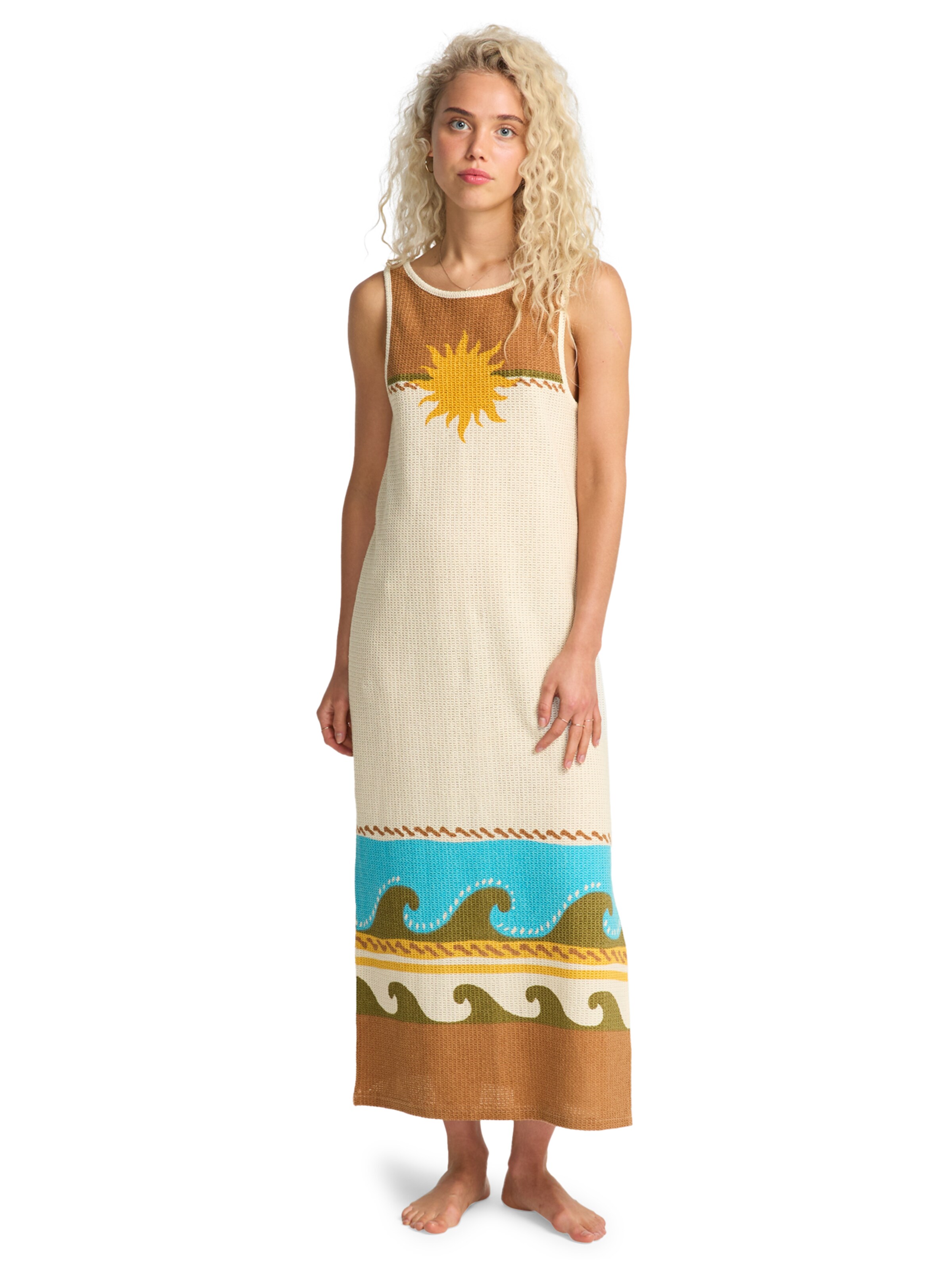BILLABONG Summer Dress in Beige: front