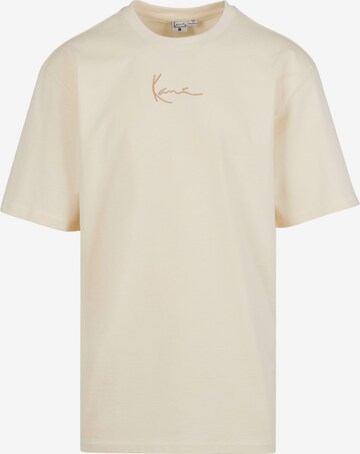 Maglietta di Karl Kani in beige: frontale