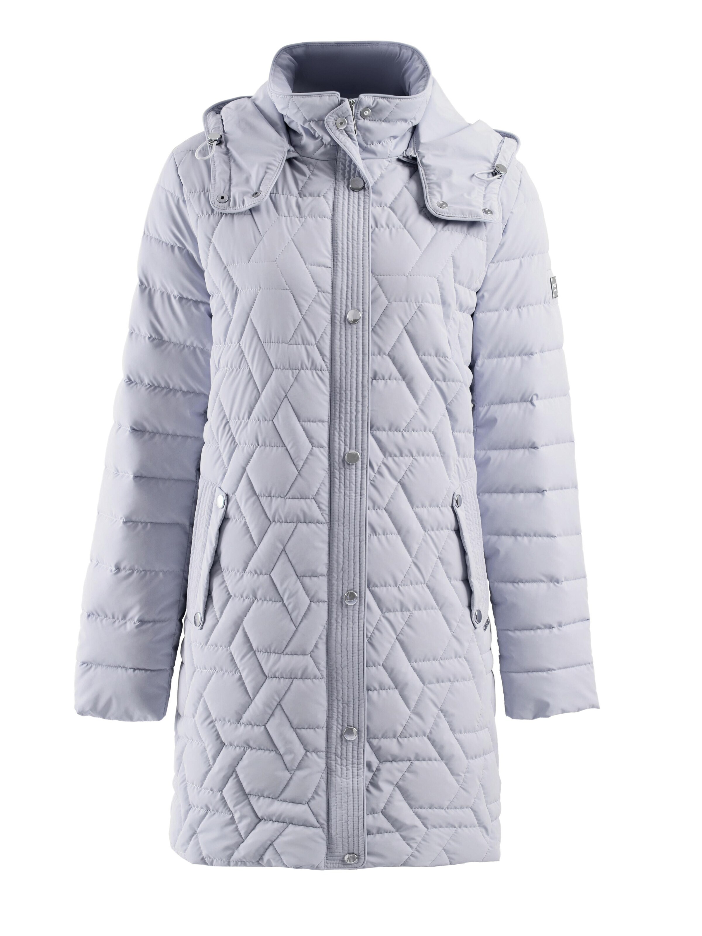 Funk since 1776 Between-Seasons Coat in Purple: front