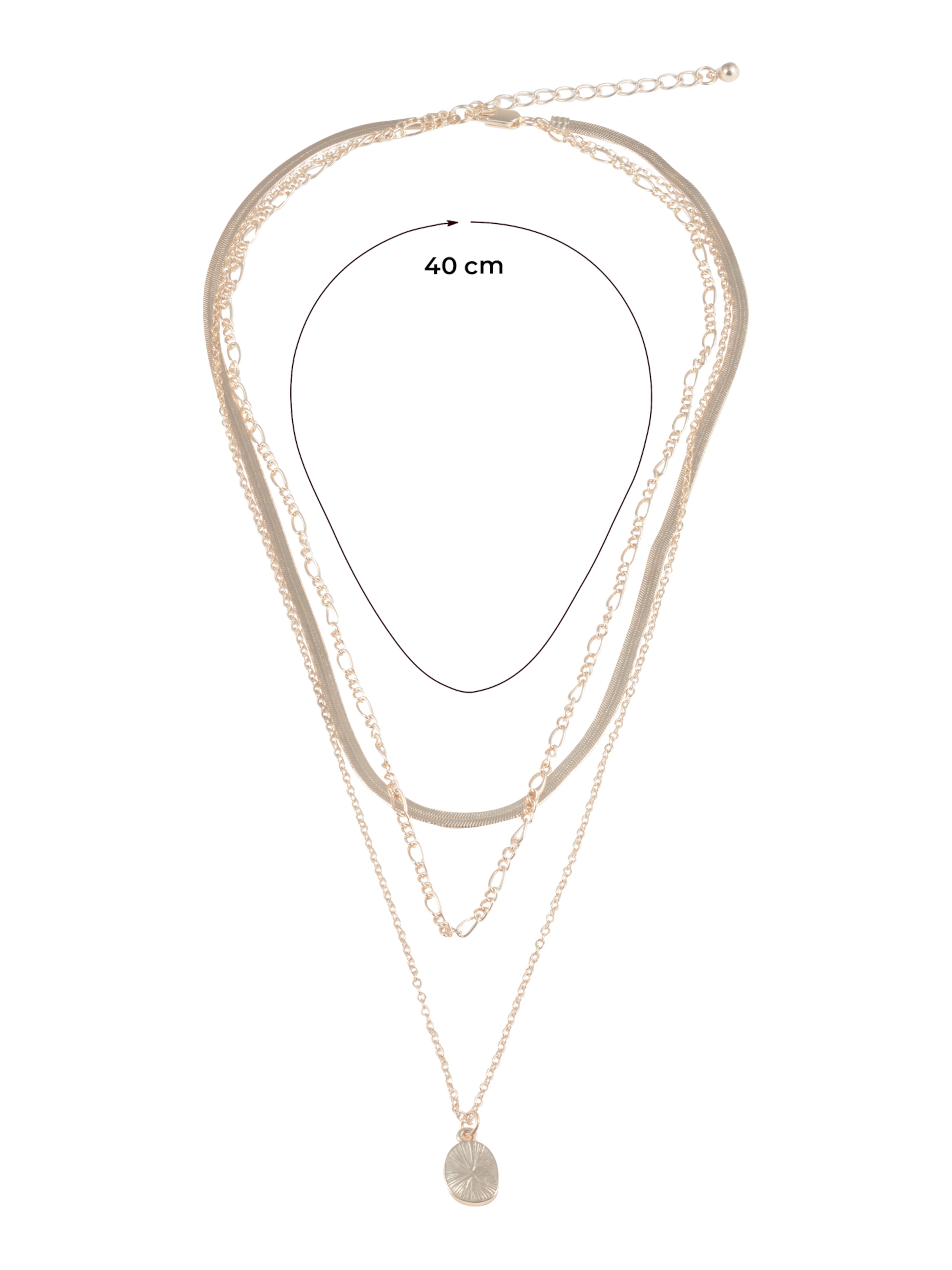 PIECES Necklace 'ALVA' in Gold