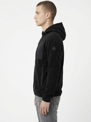 A Question Of (AQO) Overgangsjakke 'David Micro Fleece Hoodie' i sort