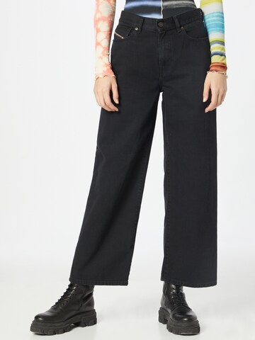 DIESEL Wide leg Jeans '2000' in Zwart: voorkant