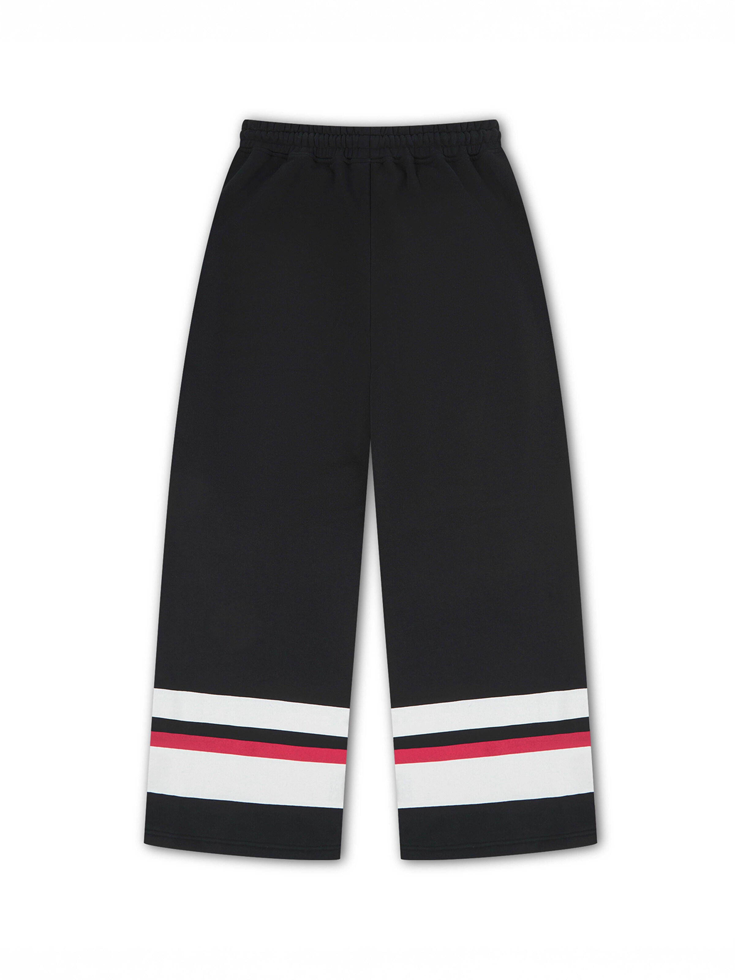 AND1 Široke hlačnice Hlače | črna barva