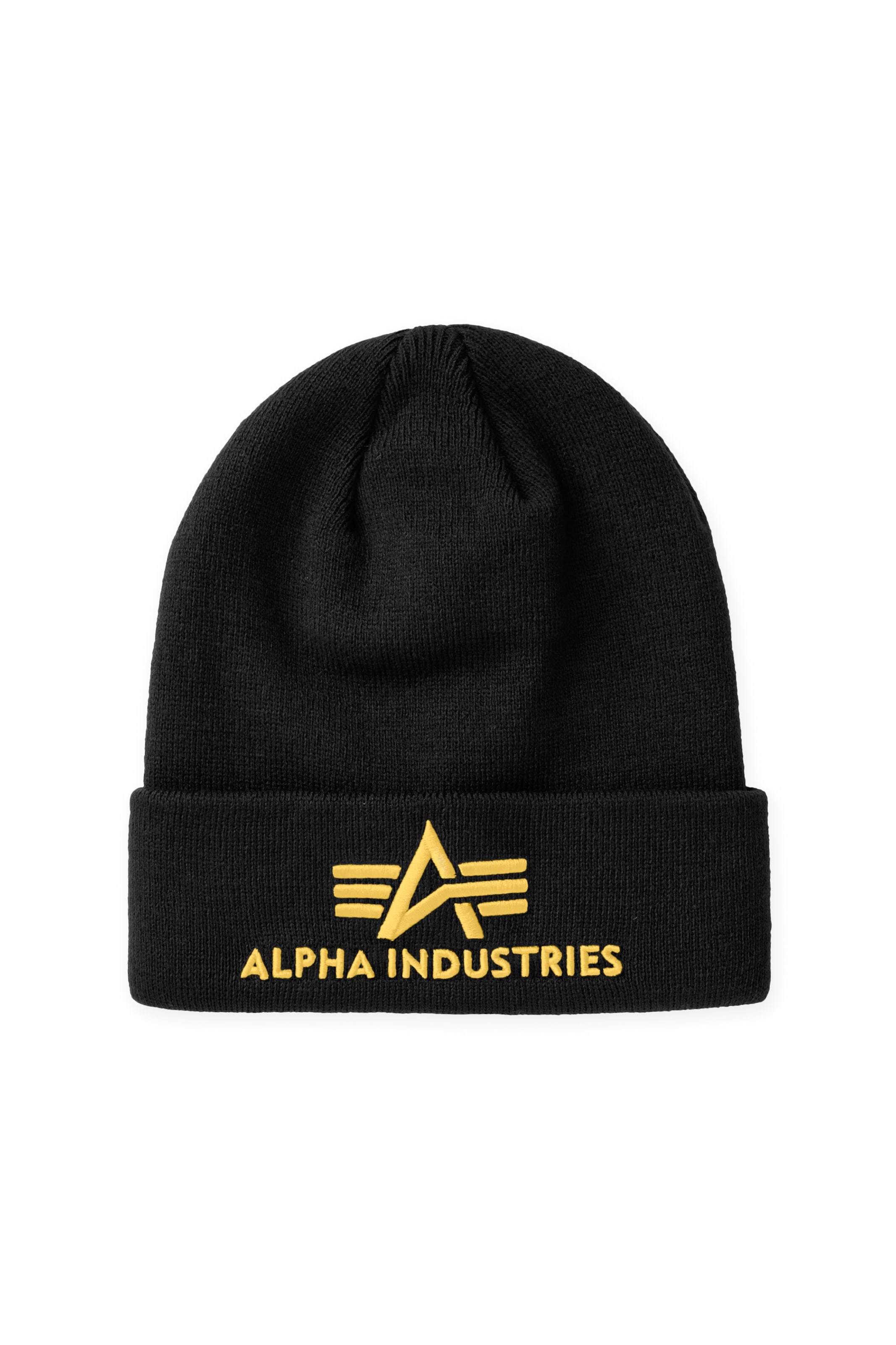 ALPHA INDUSTRIES Pipo värissä musta: etupuoli