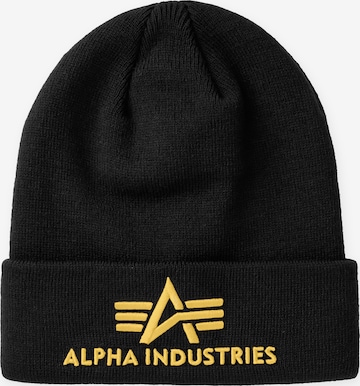 ALPHA INDUSTRIES Czapka w kolorze czarny: przód