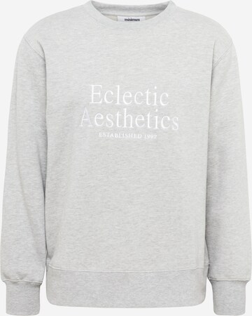 Sweat-shirt minimum en gris : devant