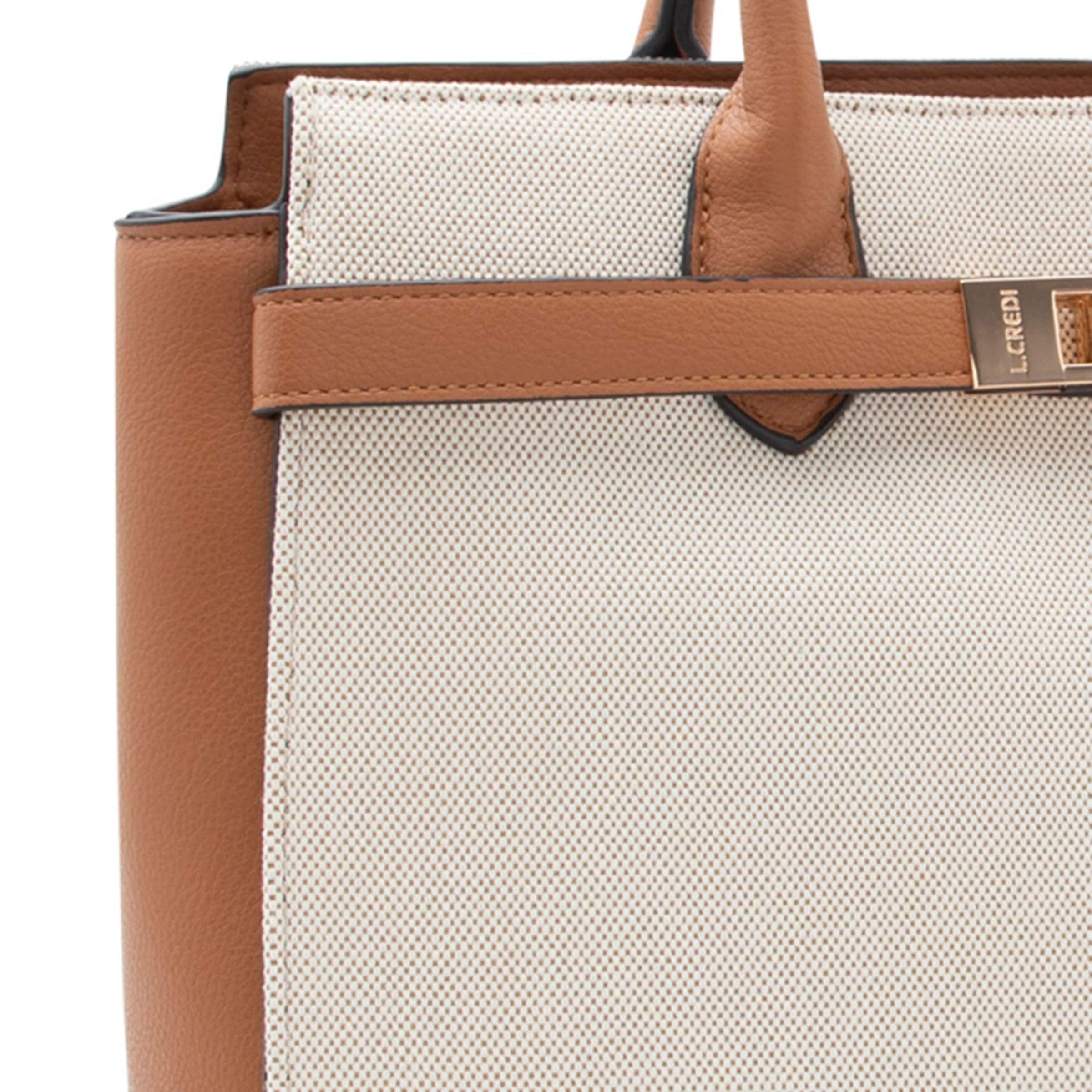 Cabas 'Rea' L.CREDI en beige