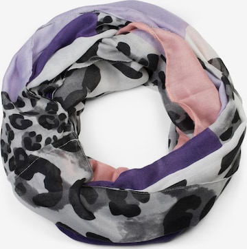 styleBREAKER Schlauchschal 'Leo Loop Schal im Colour Blocking Style' in Lila: Vorderseite