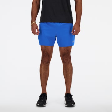 new balance Regular Workout Pants in Blue: front