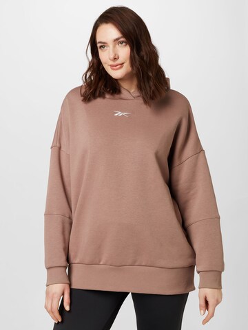 Reebok Sport sweatshirt i brun: framsida