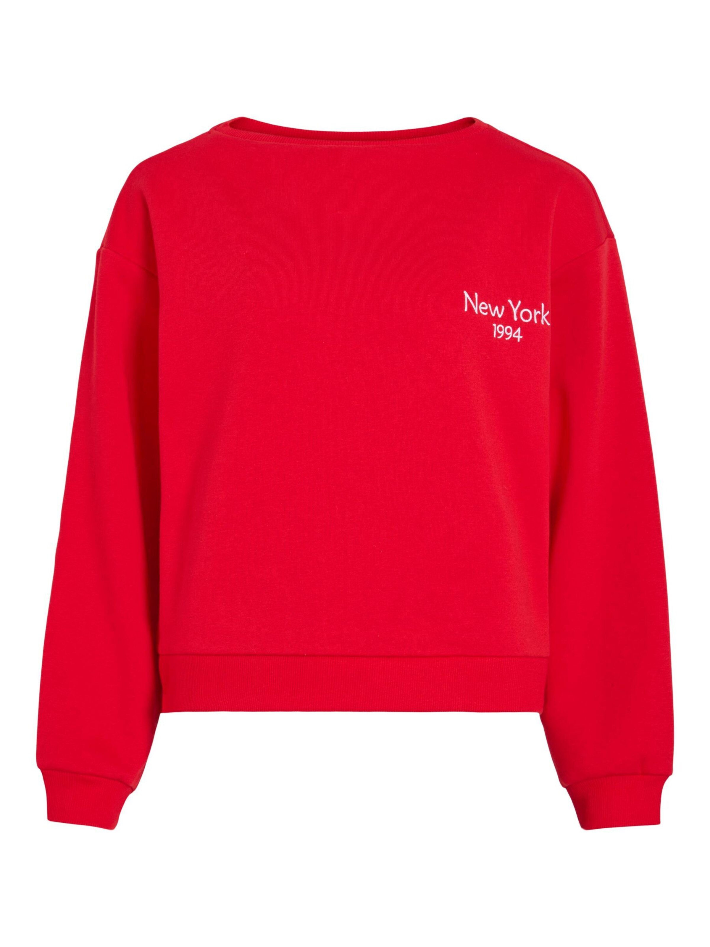 VILA Sweatshirt 'VIHollie' in Rood: voorkant