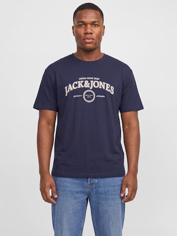 T-Shirt 'JJJam' Jack & Jones Plus en bleu : devant