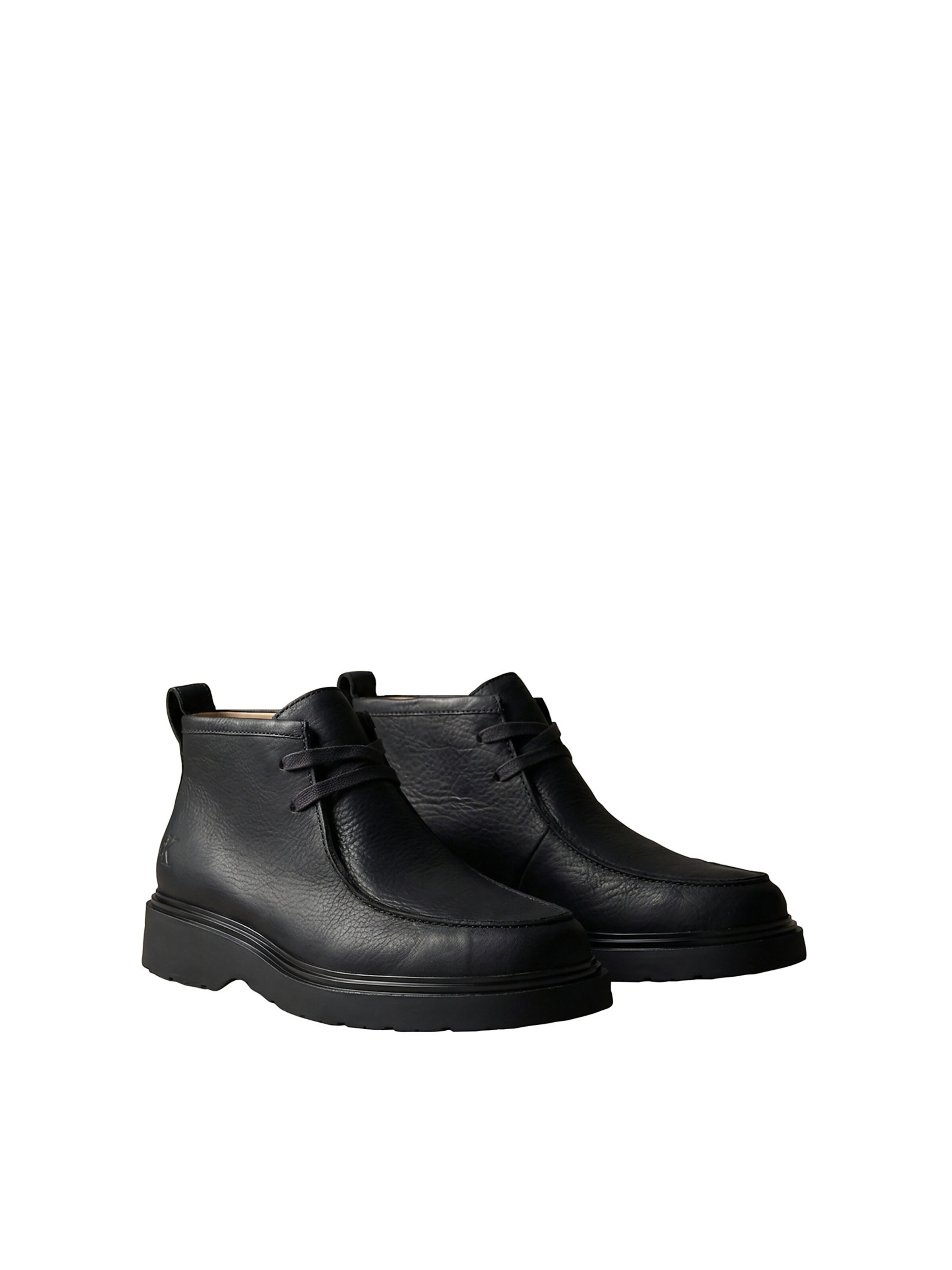 Calvin Klein Lace-Up Boots in Black