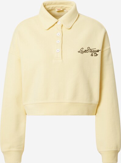 LEVI'S ® Sportisks džemperis 'Graphic Cropped Stevie', krāsa - gaiši dzeltens / melns, Preces skats