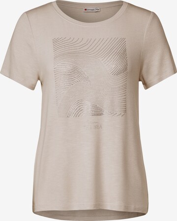 STREET ONE Shirt in Beige: predná strana