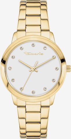 Tamaris Analoguhr in Gold: Vorderseite