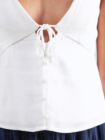 Abercrombie & Fitch Top | bela barva