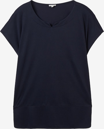 Tom Tailor Women + T-shirt i blå: framsida